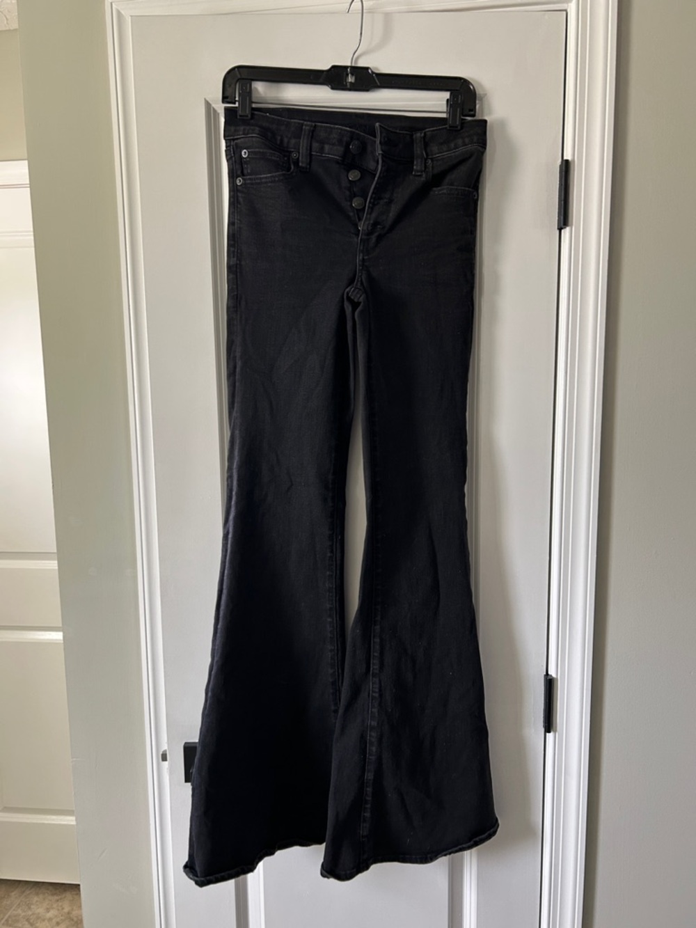 American Eagle Outfitters Black Flare Jeans